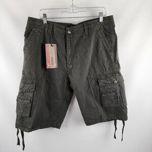 Wenven Shorts Mens 36 Green Work Outdoor Cargo Shorts (36x12) NWT
